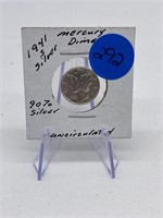 1941-S 90% Silver Mercury Dime Uncirculated