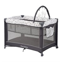 $78  Pamo Babe Playard with Mattress  Toys (Grey)