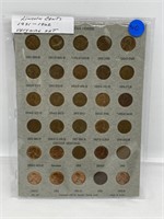 30-Lincoln Cents 1951-1962 P-D & S Very Nice