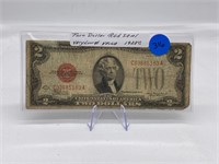 1928-C Two Dollar Red Seal Very Low #
