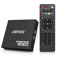 4K Media Player, 2 HDMI Ports 1080P Full HD.