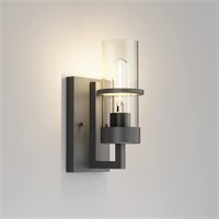Tipace Industrial Black Wall Sconce