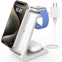 JoyGeek 3 in 1 Wireless Charger Stand for Apple...