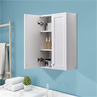 $190  White Cabinet  19x27in Wall Mount  No Odor