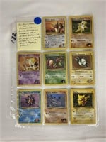 8-Basic Pokemon Cards Blain's Tauros +