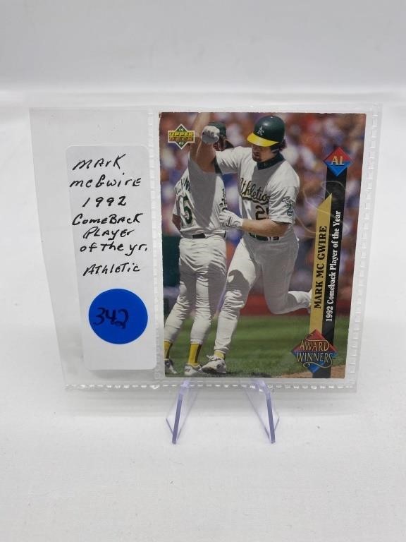 Baseball Card-Mark McGwire 1992