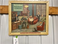 Vintage Hand Painted Advertisement 26"x22"