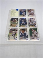 Baseball Cards Detroit Tigers 8-Cards 1990's