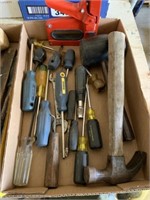 Box of Hammers, Stapler, Screwdrivers