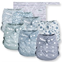 $55  Nora's Nursery Cloth Diaper Cover  Blue