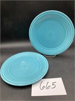 Fiesta Ware Turquoise Plates - 2