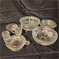 MISCELLANEOUS CLEAR GLASS LOT 4