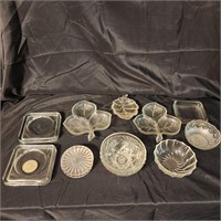 MISCELLANEOUS CLEAR GLASS LOT 3