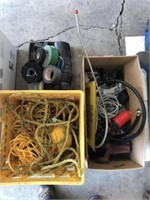 Box of Misc Fittings, Box Tape, Pipe Tape