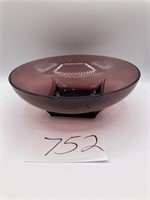 Purple Glassware Serving Bowl