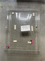 Plastic Display Case w/ Key 24"x19"