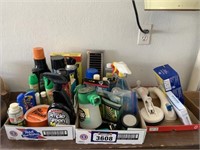 Boxes of Raid, Cleaning Supplies, CLR, Misc