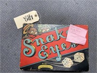 Circa 1930's Snake Eyes Game-Complete