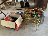 48" Christmas Tree in box, Wreath &