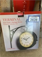 Terminal Wall Clock in box