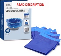 DMI Disposable Commode Liners  Pack of 49