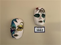 2 Ornamental Wall Masks