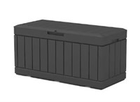 82-Gallons Black Plastic Deck Box