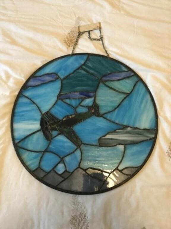 Spitfire One of a Kind Stained Glass Original
