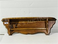 Solid wood what not shelf - 36" L x 10" h