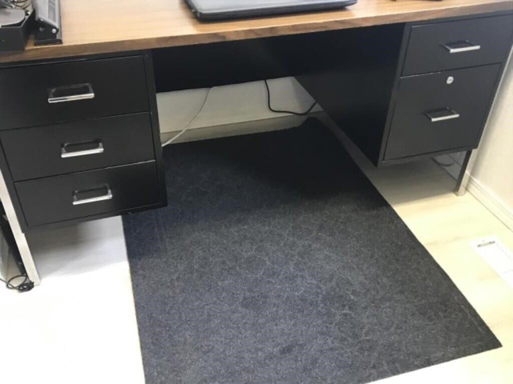 Metal 5 Drawer Office Desk -30"D x 60"W x 28 1/2"H