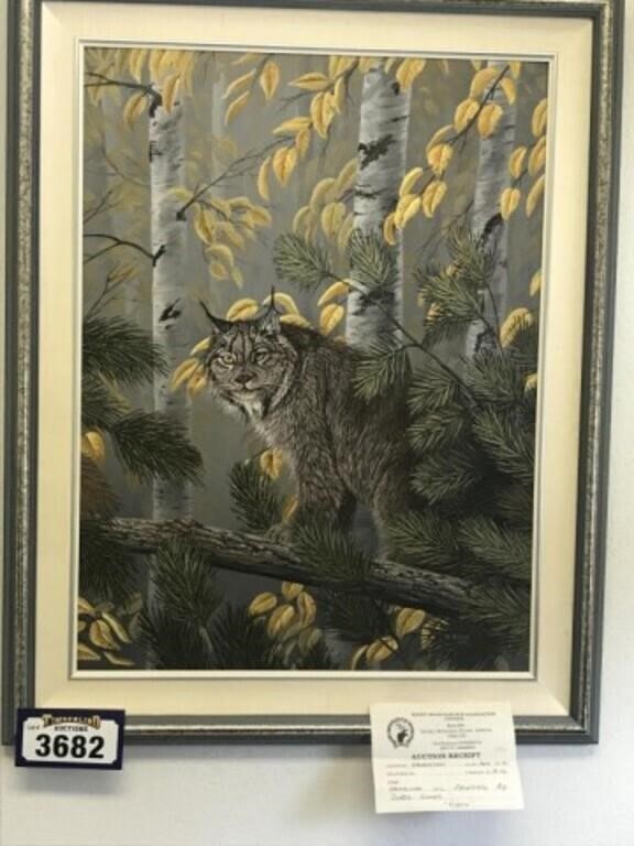 "Lynx" Original Oil Painting by Doris Simms