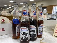 6-Longneck Richard Petty Pepsi Bottles