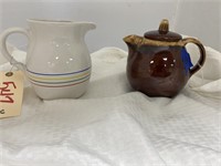 Colored Ring Pitcher & Hull Teapot