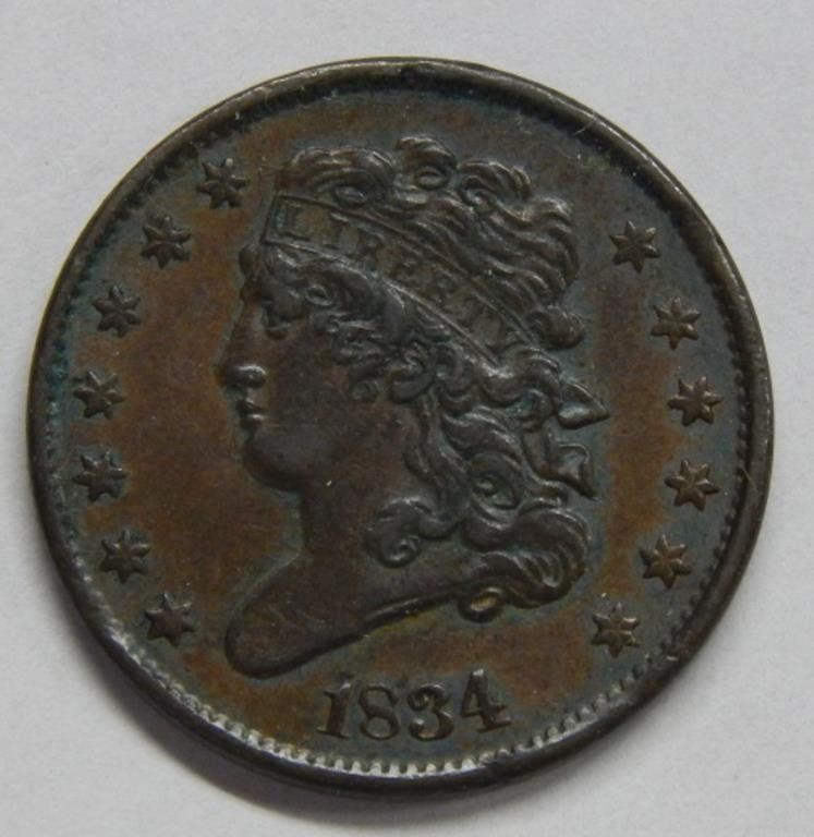 1834 Half Cent
