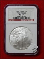 2006 American Eagle NGC MS69 1 Ounce Silver