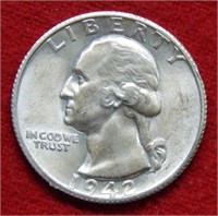 1942 S Washington Silver Quarter