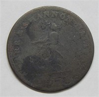 1815 Nova Scotia Half Penny Bank Token