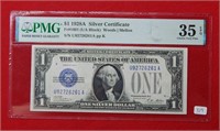 1928 A $1 Silver Certificate PMG 35 EPQ