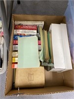 Box of Books-approx 10-Stationary & More