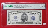 1934 C $5 Silver Certificate PMG 65 EPQ