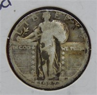 1927 S Standing Liberty Silver Quarter