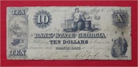 1850 $10 Bank of Georgia