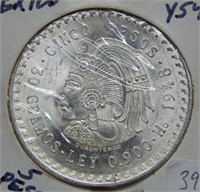 1948 Mexico Silver 5 Pesos