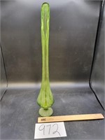 MCM Green Stretched Vase   19.5"