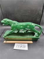 MCM Lane and Co. Green Panther Planter-15x10