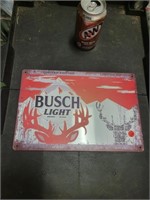New Tin Busch Light Tin Sign