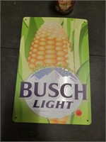 Busch Light Corn New Tin Sign