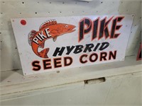 Pike Hybrid Seed Corn Metal Sign