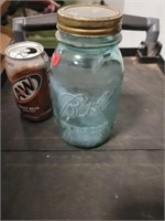Blue Ball Canning Jar w/ Metal Lid