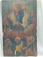 Russian Orthodox oil painting on wood,